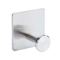 304 Stainless Steel Brushed Polish Self Adhesive Robe Hook Multi-functional Wall Towel Coat Key Hooks for Bathroom Kitchen