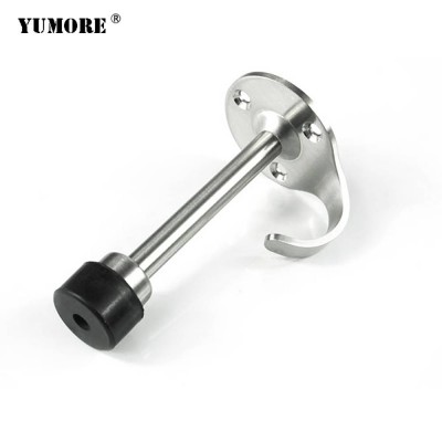 Home modern creative brushed nickel stops shower room solid steel soft close interior mounted rubber door stopper